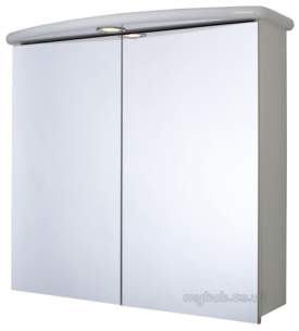 Croydex Bathroom Accessories -  Thames Wc146122e 2 Door Illumin Cabinet