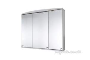 Croydex Bathroom Accessories -  Danube Wc155622e 3 Door Illumin Cabinet