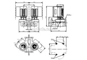 Grundfos Residential Commercial Hvac -  Grundfos 96276162 Pump Tped 50-180/2 3ph