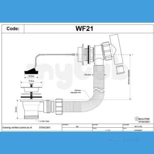 Mcalpine Wf21 Waste-flow With Waste Excludes Trap