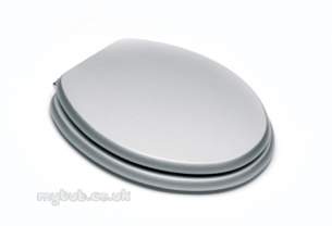 Croydex Bathroom Accessories -  Illium Wl522540 Toilet Seat Silver