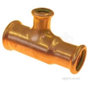 Xpress Copper and Solar Fittings -  Solar Sr27 28x22x22 Press T Red End/br