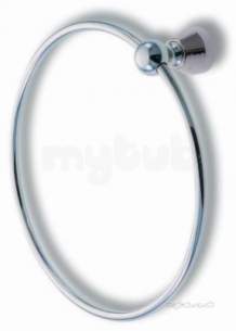 Metal Znojmo Nova Bathroom Accessories -  Novaservis Nova 3 Towel Ring Chrome 6301.0