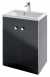 Eastbrook Oslo 58cm Blk Door Base Unit Blk/ch