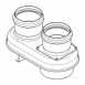 Multifit Twin Pipe Flue Adaptor Set