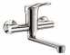 Delabie Wall Mtd Mechanical Sink Mixer Swivel Spout L200 Offset Std