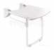 Delabie Lift-up Comfort Shower Seat With Leg White Epoxy