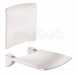 Delabie Lift-up Comfort Shower Seat Plus Backrest White Epoxy