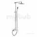 Winterbourne Thermostatic Shower Pole Ch