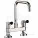 Delabie Twin Hole Deck Mtd Mixer 45lpm Swivel Tube Spout 22 L200mm