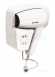 Delabie Wall Mounted Hairdryer With Razor Plug White Abs