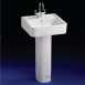Ideal Standard White Cube E1222 500 X 460mm Two Tap Holes Basin Wh