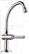 Delabie Tempostop Pillar Basin Tap M1/2 Inch Swan Neck Spout Lever L150