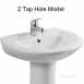 Loire 535 Basin Two Tap Holes White 75.0014