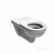 E100 Round Wc Wall Hung 700mm Proj Pan Wht