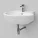 Alento Curved 600mm Wall Hung Basin White 95.036