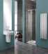 Showerlux Glide Bifold Door 900mm Silver/clear Glass