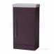 Esta Floor Cloakroom Vanity Unit Aubergine