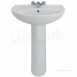 Galerie Optimise 580 X 380mm Two Tap Holes Basin Wh Gp4222wh