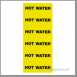 Regin Regq632 Pipe Labels 8 Hot Water