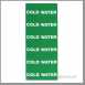 Regin Regq634 Pipe Labels 8 Cold Water