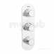 Pivot Shower Valve With Integral Twin Stopcocks Chrome Piv Shc3stp C