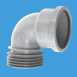 Mca 110mm 90 Deg Grey Drain Connector