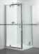 Fen0895aqu Polished Silver Shine Clear Glass Pivot Shower Door 1850x760mm