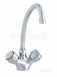 Astracast Tp0439 Chrome Focus Double Handle Kitchen Sink Mixer Tap With Swivel Spout