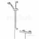 Polished Chrome Frenzy Frenzy Thermostatic Shower Valve With Riser Kit