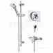 Polished Chrome Sonique Dual Control Thermostatic Recessed Shower Valve With Riser