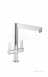 Carron Phoenix 2t1033 Matt White Desire Duo Matt White Deck Mount Kitchen Tap