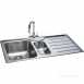 Isis Deep Square 1.5 Bowl Kitchen Sink With Right Handed Drainer