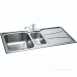 Zeta Linen Reversible Kitchen Sink With Large Square 1.5 Bowl And Drainer