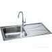 101.0043.154 Ss Zeta Polished Kitchen Sink Large Square Single Bowl Drainer