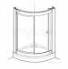 Coram Ocr12cuwf White Optima Crescent Shower Enclosure Frame Pack 1200mm