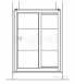 Coram Osl14sm1cf Chrome Optima Frame Set For Sliding Shower Door With Modesty Glass