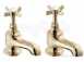 Deva Cr21/501 Gold Coronation Gold Cloakroom Taps