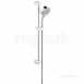 Chrome Tempesta Shower Rail Iv With 600mm Height Includes Shower Head Rail And Hose