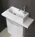 Hib 8820 White Cassino Soak Cloakroom Wash Basin One Tap Hole