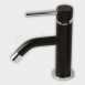 Hib 5060 Black Roma 150x125mm Single Lever Deck Mount Tap 105mm Spout Reach