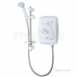 Triton Sp8007zff White/chrome T80z Fast-fit 7.5 Kw Electric Shower With Chrome Fittings