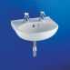 Armitage Shanks Portman S2260 600mm Two Tap Holes Basin And O/f And Chn Wh