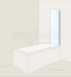 Roca Giralda P Shaped Bath Screen