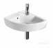 Roca Hall 350 X 430mm One Tap Hole Left Hand Corner Basin White