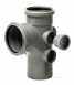 Center Single Socket Soil Pipe 110mm 3 M Grey